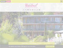 Tablet Screenshot of derwaldhof.com