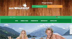 Desktop Screenshot of derwaldhof.at